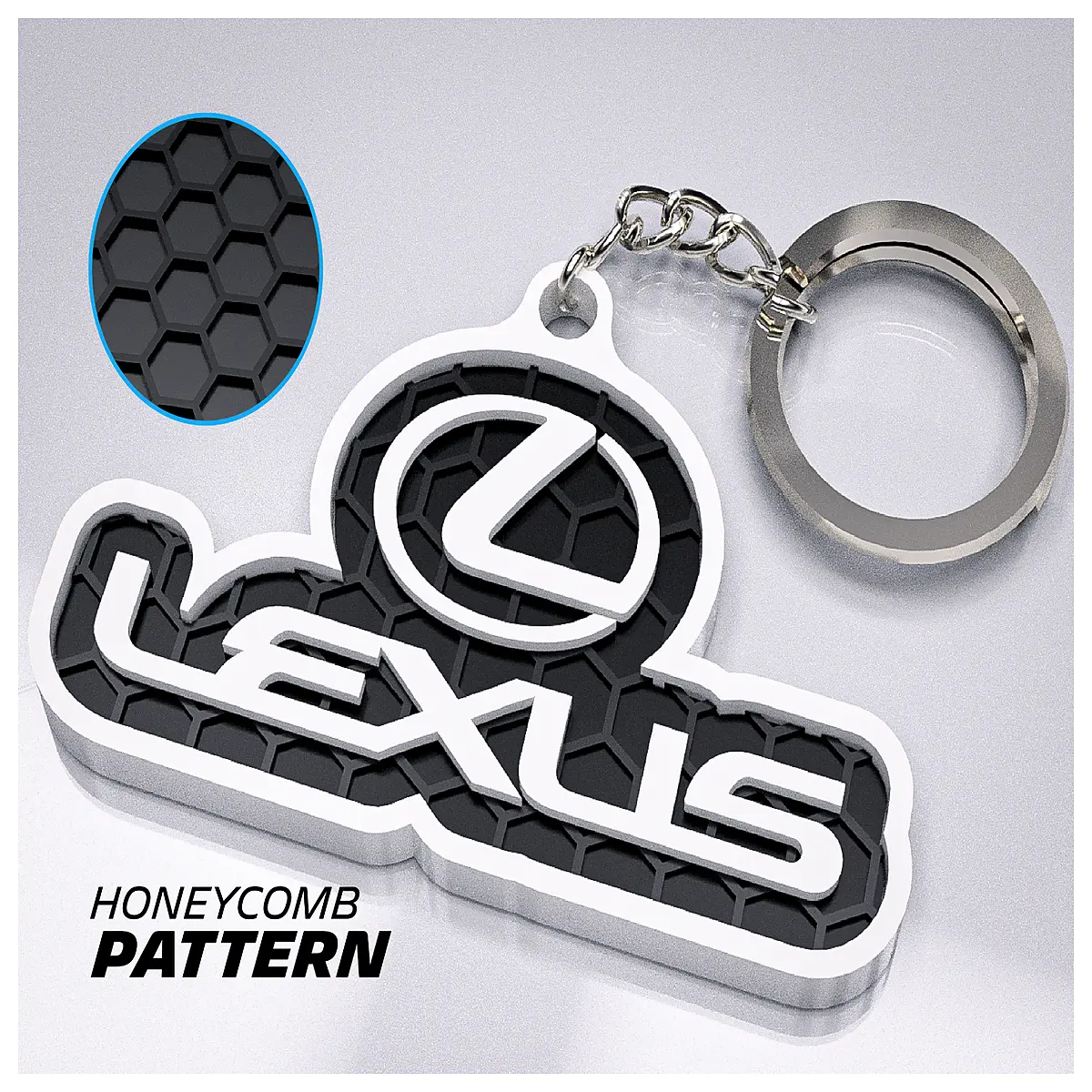 Keychain Car Accessory Decoration Keyring Automotive Parts Suitable for Models Car Accessories Gift