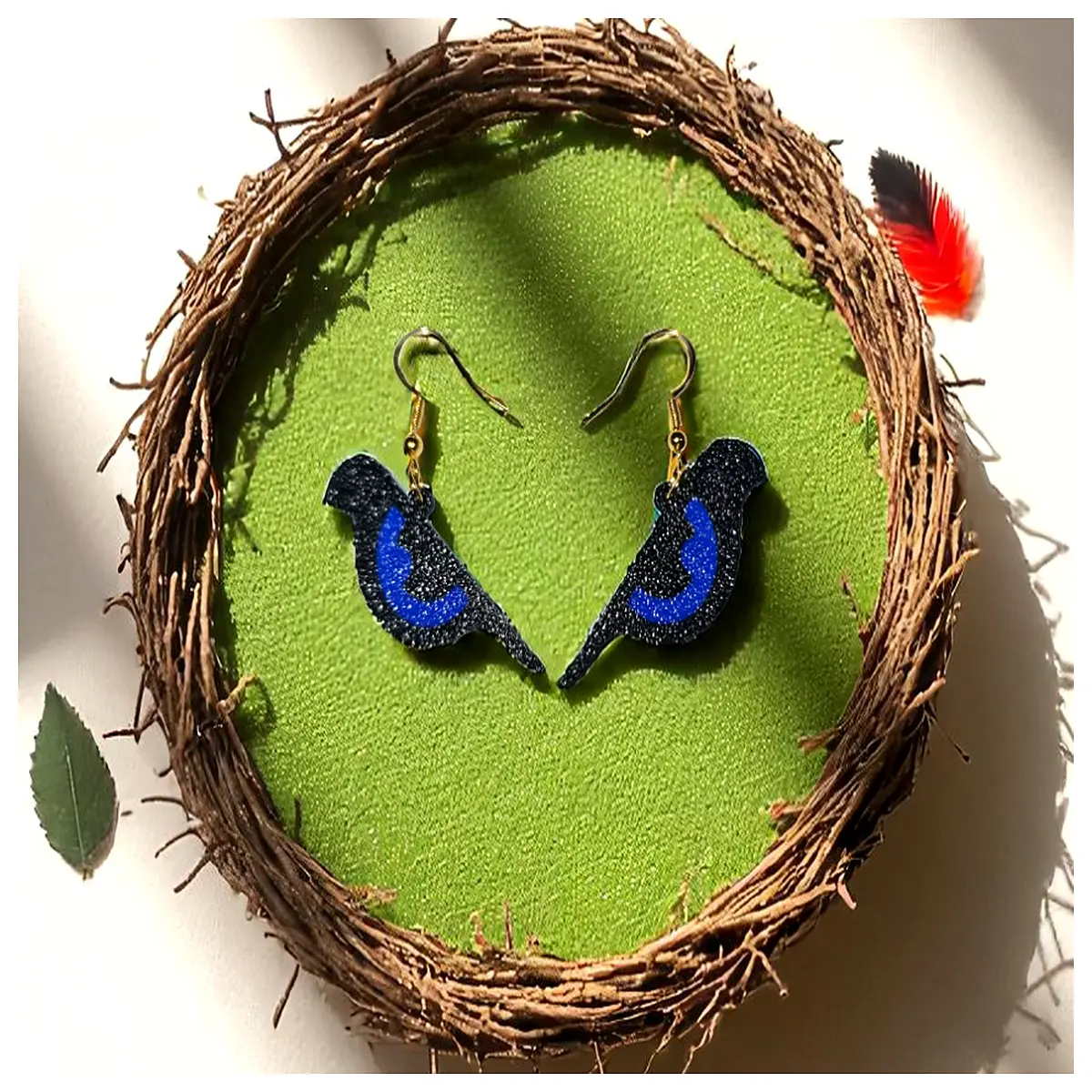 elegant bird eye drop earrings for women gold silver dangle jewelry party gift