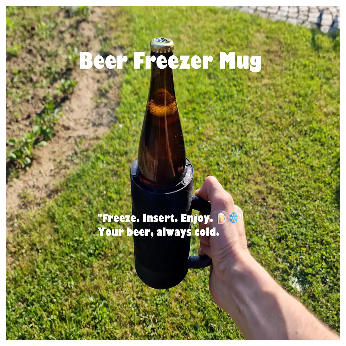Beer Mug Cooling Accessory Rapid Chill Beer Cup Holder Ice Drink Gadget for Beer Cooling