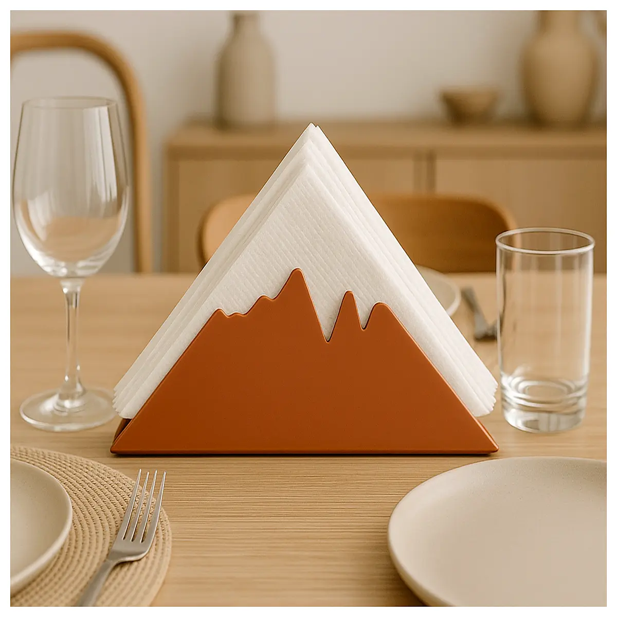 modern napkin holder for dining table duty paper towel dispenser rack stylish kitchen countertop organizer
