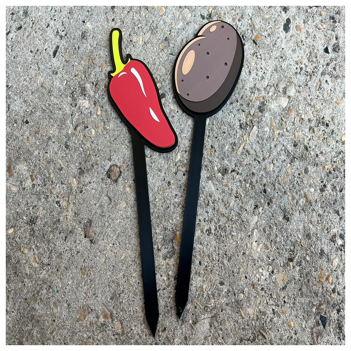 Garden Pepper Stake Mexican Chili Decor Potato Planter Support Herb Garden Stakes Plant Support