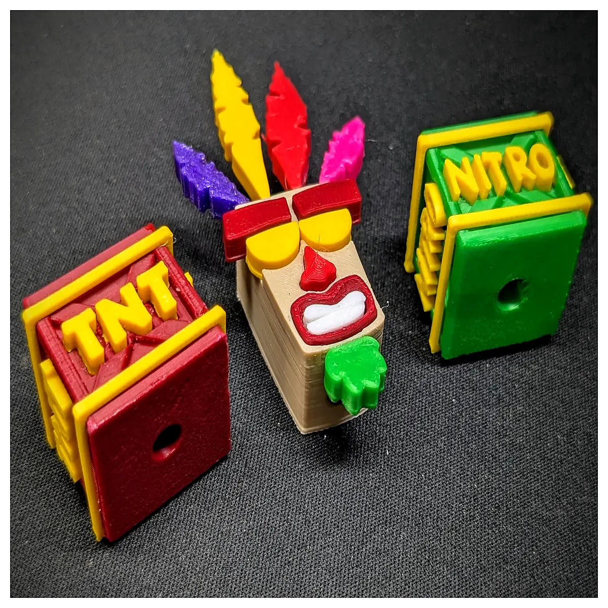 Crash Bandicoot Rings V2 Multi Bandicoot Figurine Fun Puzzle Toys for Kids Boys Girls Creative Crafting