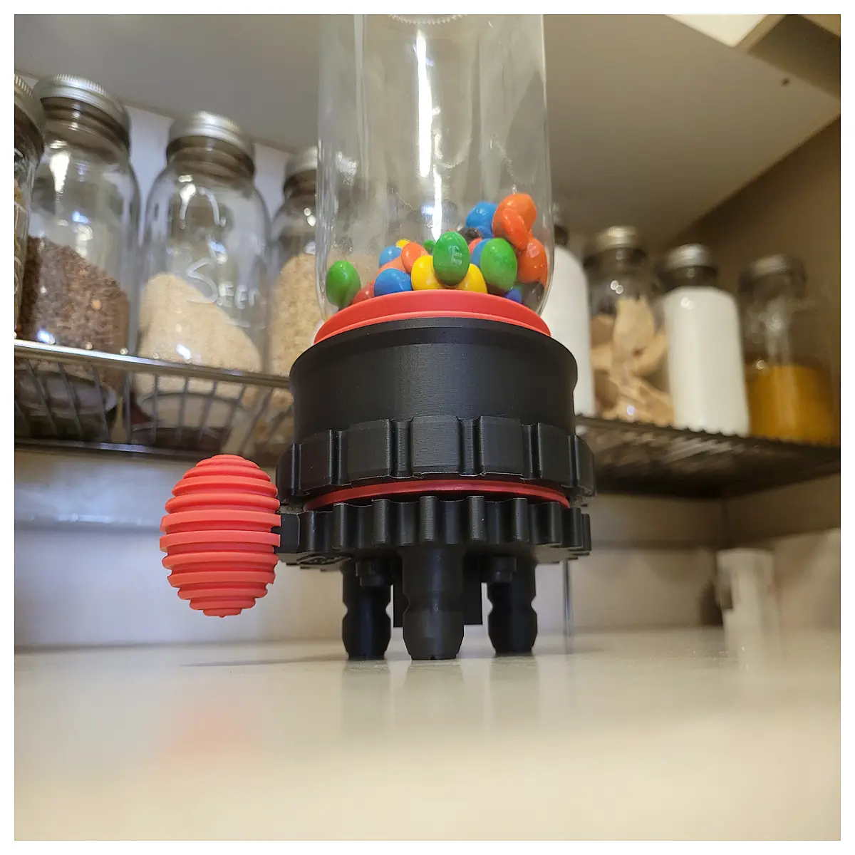 Mason Jar Candy Dispenser Tabletop Decor Gift Idea Sweet Treat Holder Jar Candy Dispenser Candy Display