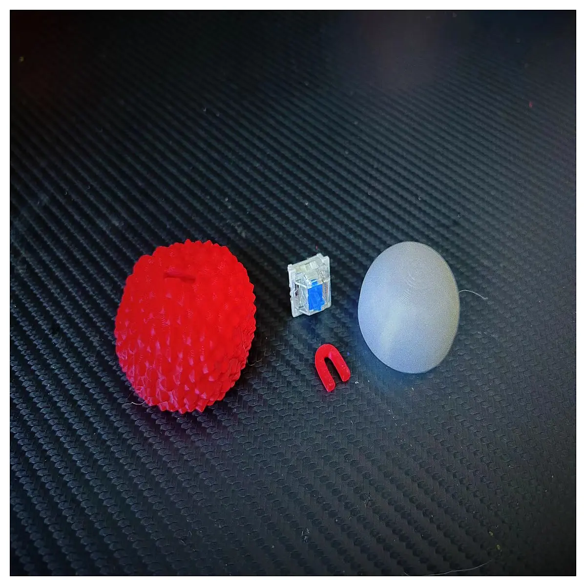 chang an lychee stress relief fidget keychain clicker toy anti anxiety button for office desk
