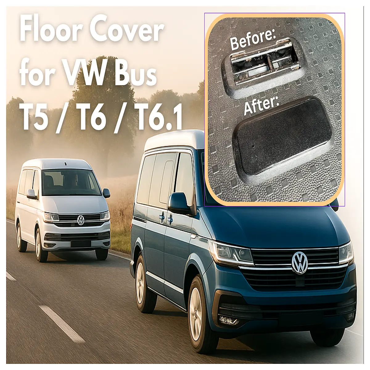T5 T6 T61 Van Anti Drop Cargo Liner Car Top Cover Vehicle Skid Protection Mat Auto Parts