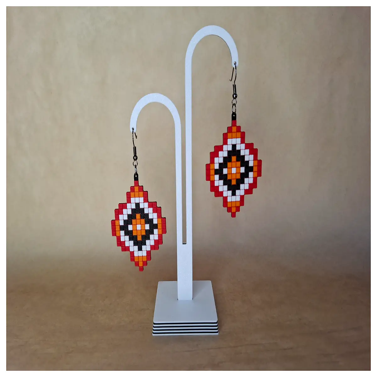 Passion Pixel Earrings Ethnic Design Jewelry Creative Stud Earrings Trendy Women s Earring Ethnic Culture Gift