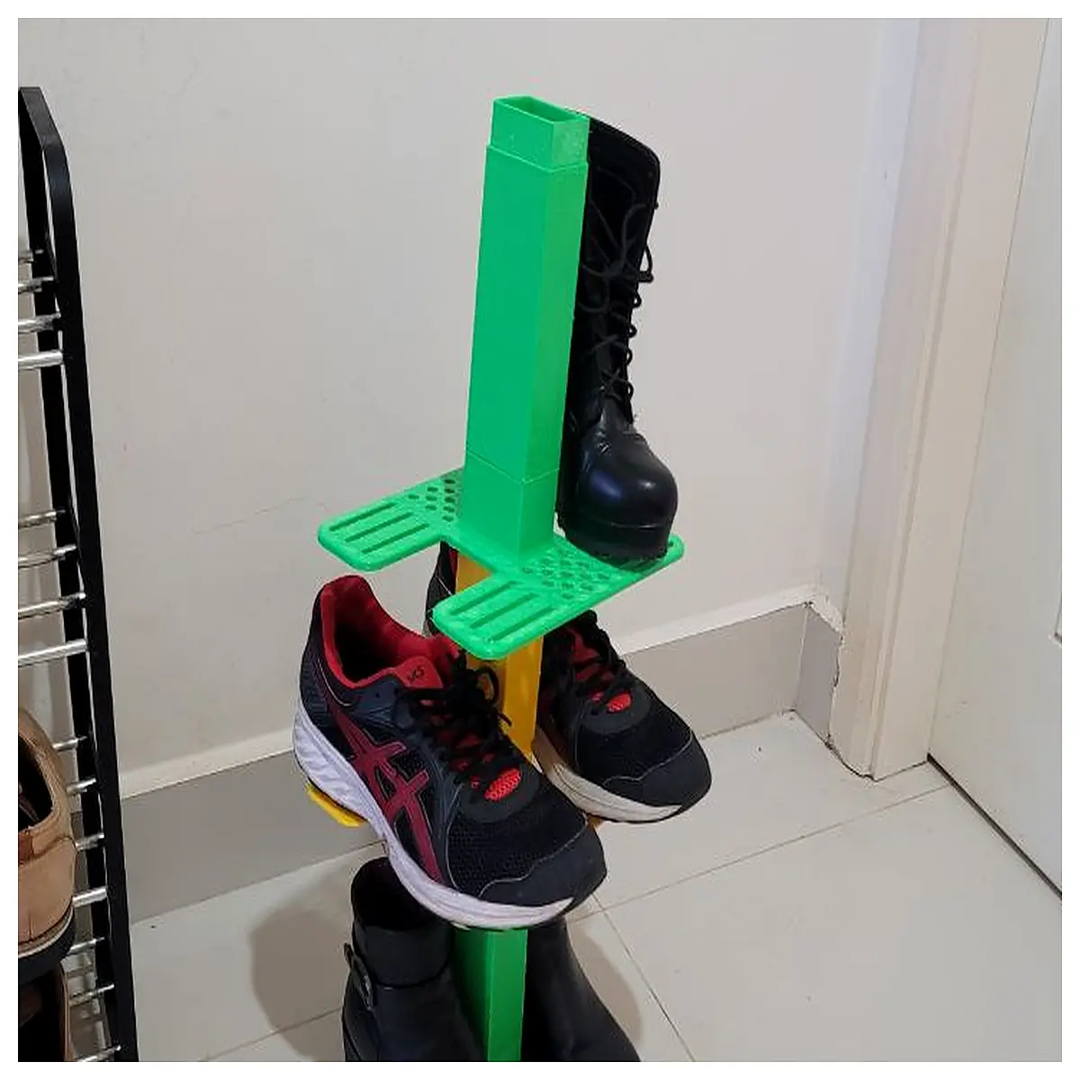 Shoe Rack Organizer Storage Solutions Home Interior Footwear Display Shelves Modern Style Practical Storage