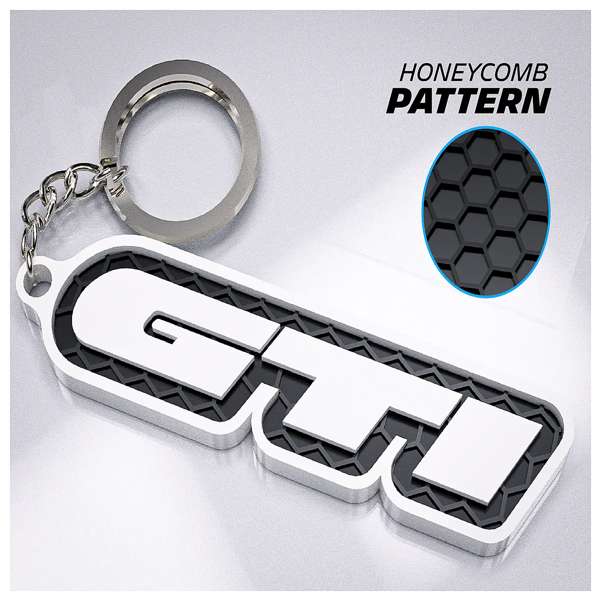 GTI Keyring Car Accessory Keychain Decoration Classic Tuning Part Auto Novelty