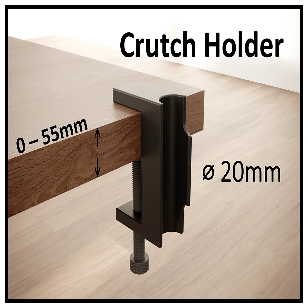 20mm cane holder wall mount bracket for walking stick storage organizer
