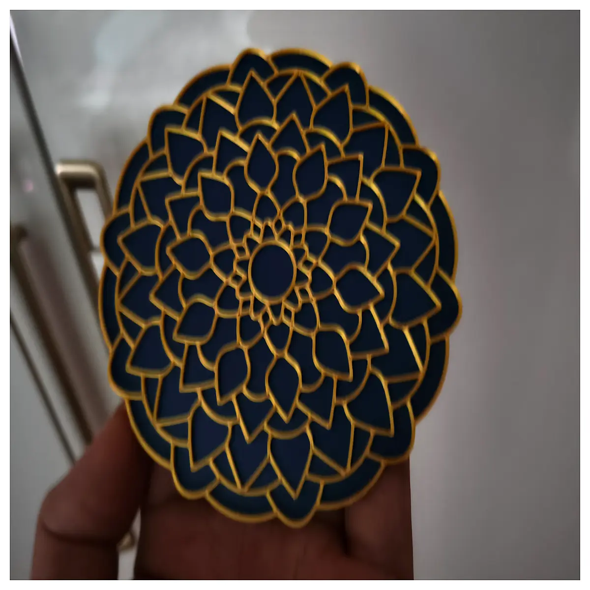 Cut Silk Enamel Decoration Artisanal Craft Traditional Patterns Art Piece Enamel Art Ornament Figurine