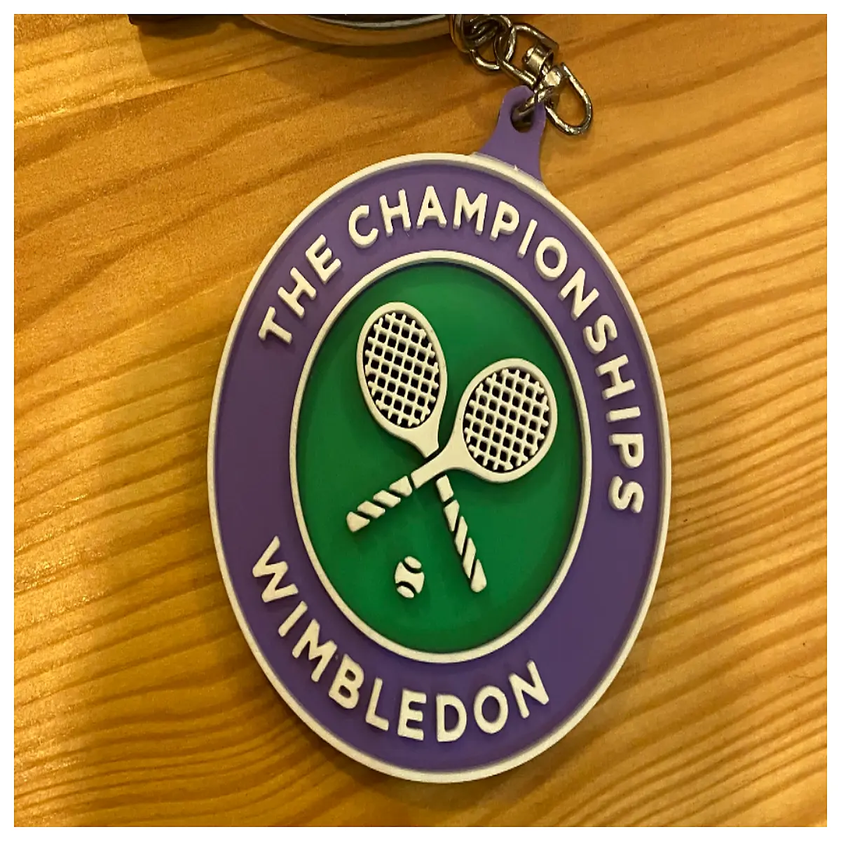 Wimbledon Tennis Keychain Classic Championships Keepsake Tennis Gift Tournament Memorabilia Tennis Accessories