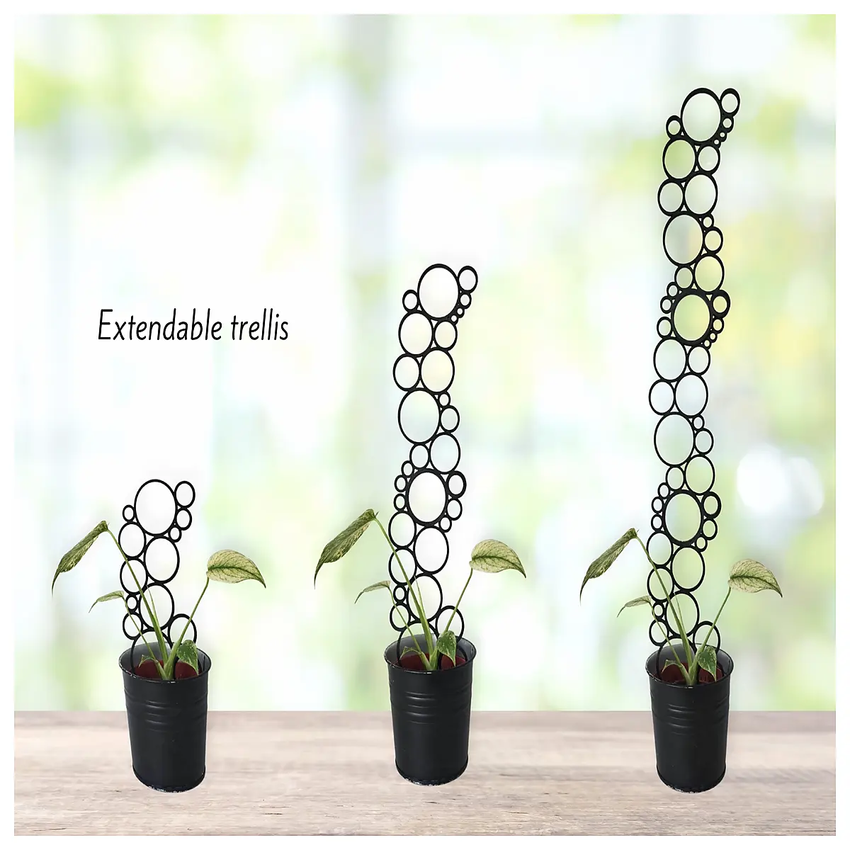 Expandable Bubble Flower Ring Arch Outdoor Garden Decor Hanging Flower Pot Bubble Ball Flower Stand Yard Garden Supplies
