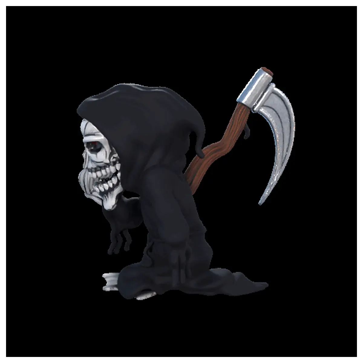 Unbound 3D Model Alternative Skeleton Statue Anime Skeleton Figure Game Props Scene Decoration Character Model