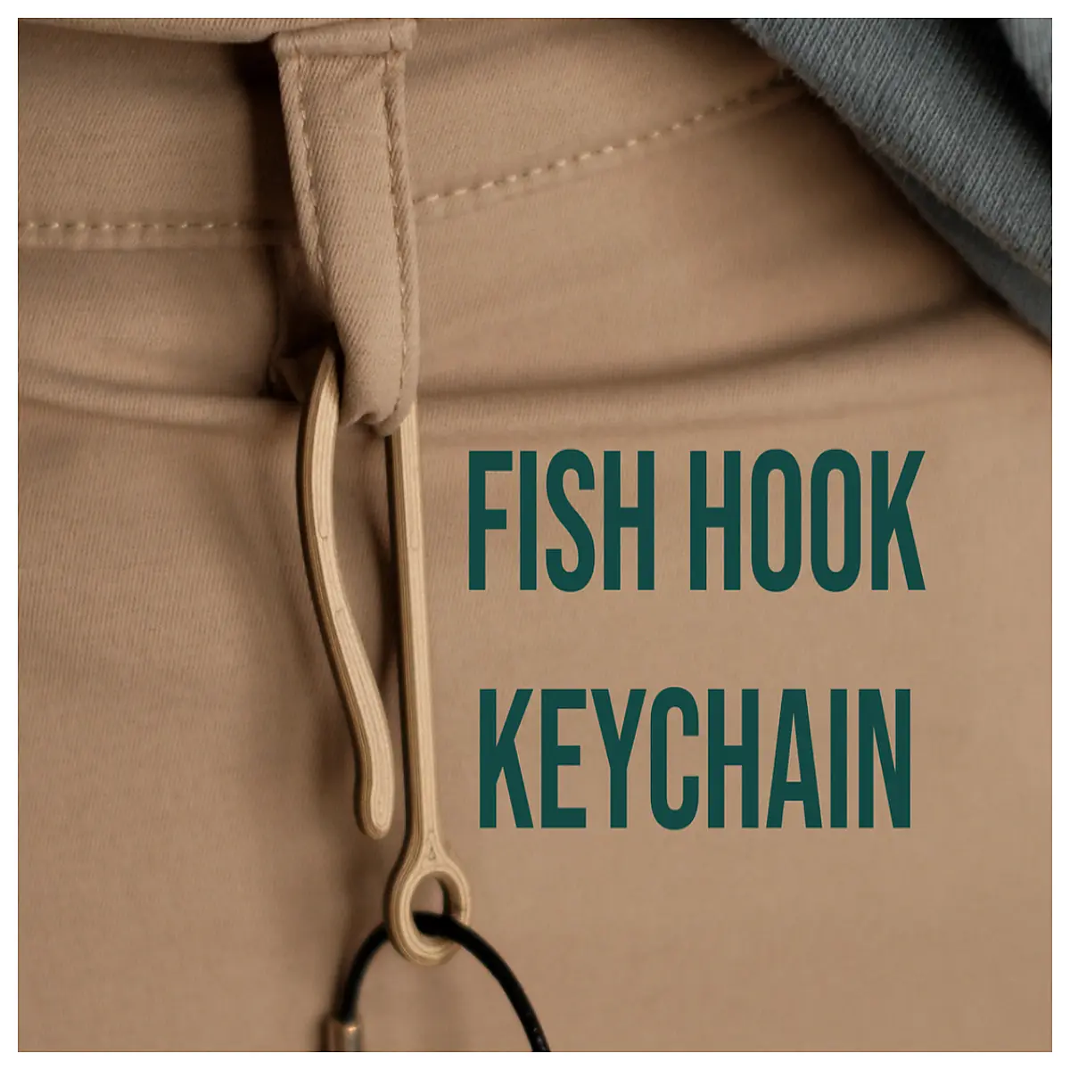 Fishing Hook Keychain Tackle Accessory Fishing Rod Holder Fishing Gear Decoration Hook Shaped Keychains Fishing Enthusiast Gift