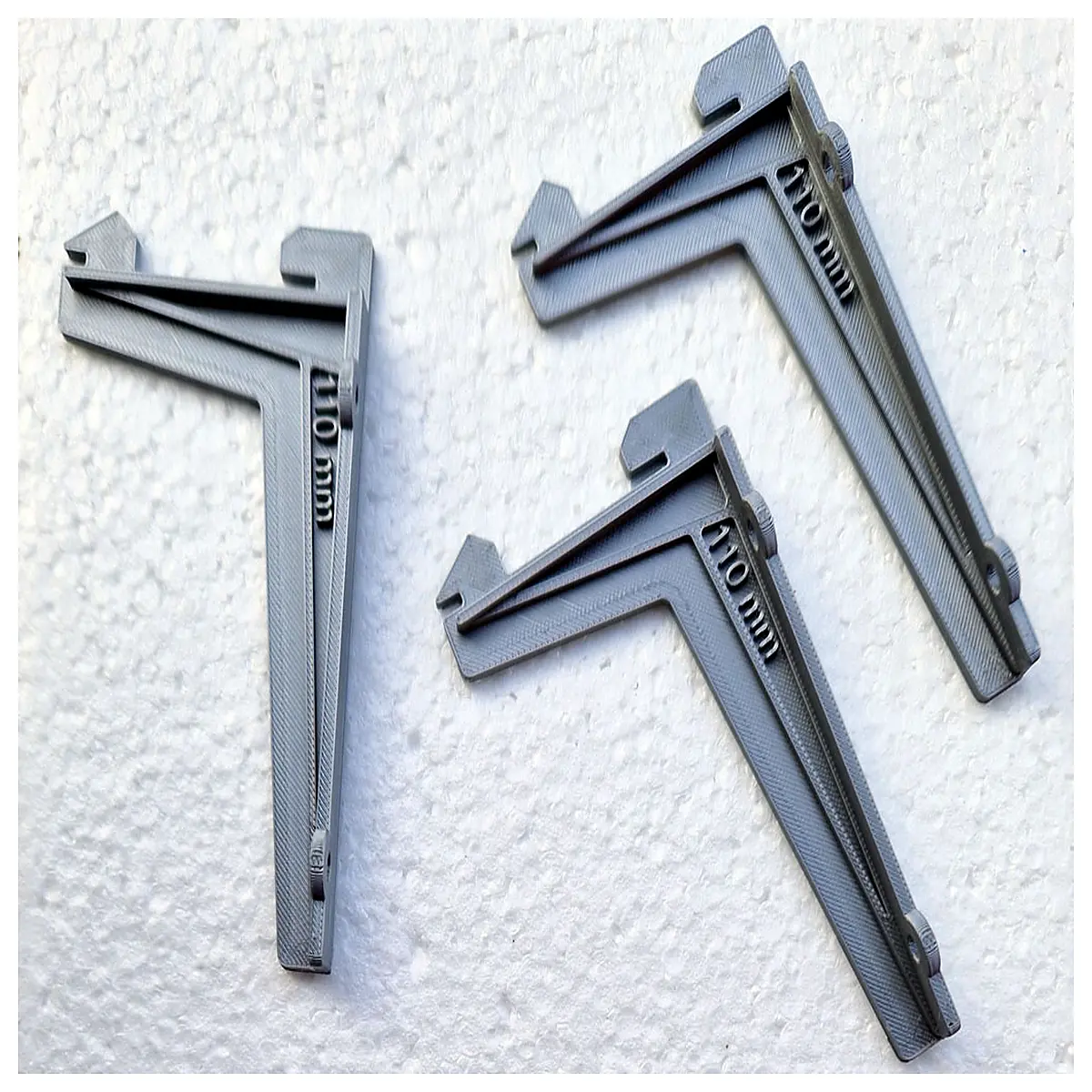11cm Single Toothboard Shelf Brackets Wall Mounting Support Bearing Wall Shelf Accessories Kitchen Bathroom Storage
