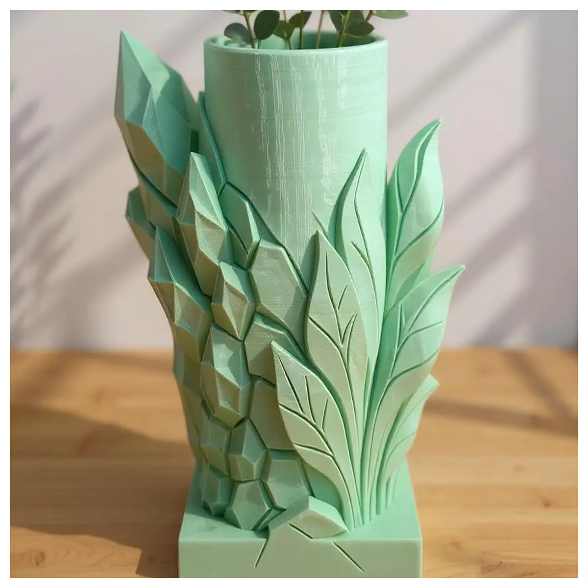 Plant Vases 3D Printed Flower Pots Gemstone Vases Creative Home Decor Planter Flower Holder for Flowers Various s