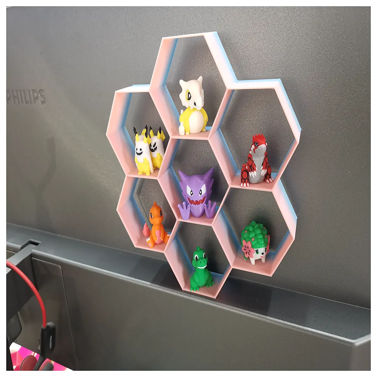 hexagonal for action figures collectibles storage organizer shelf