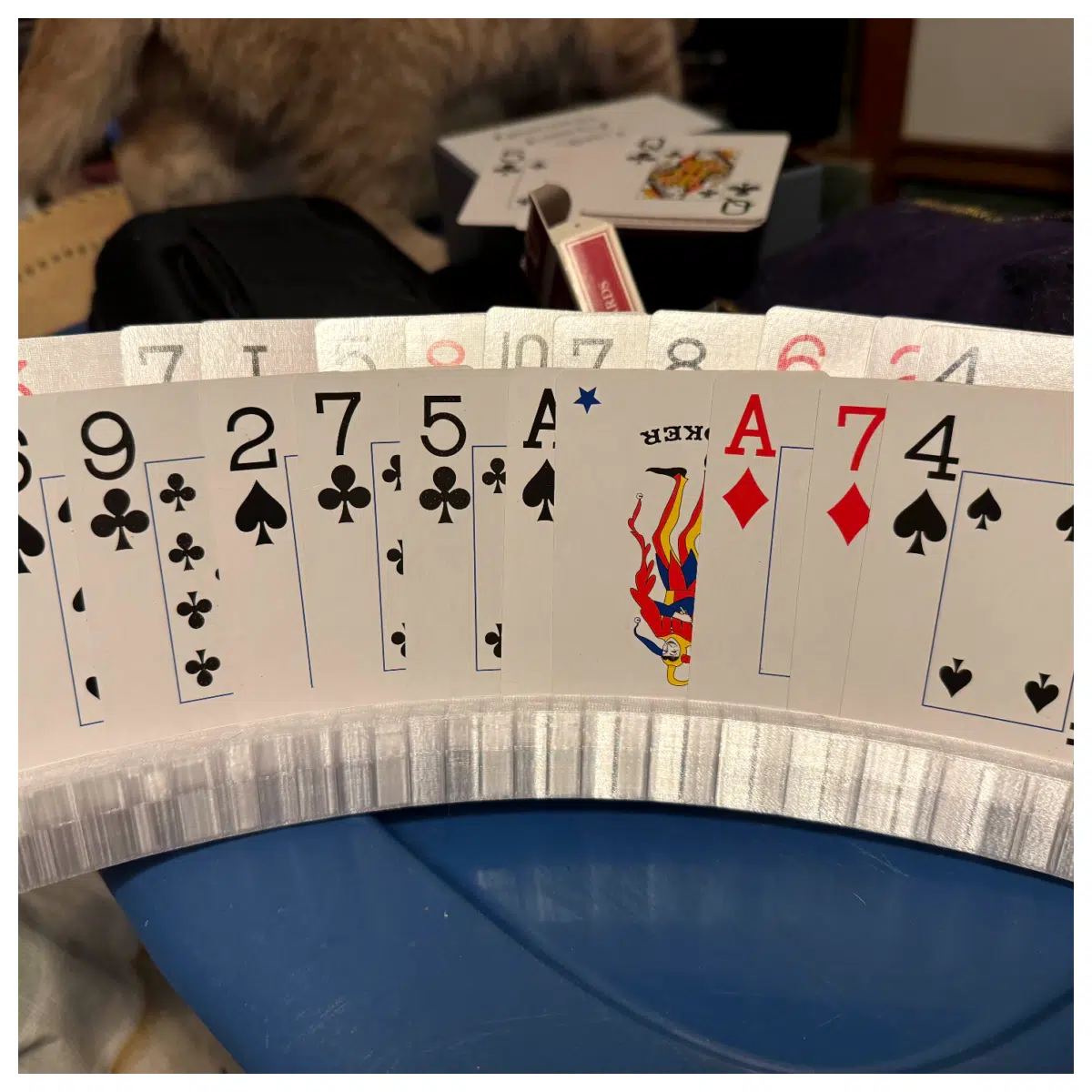 Double Layer Playing Card Holder Display Stand Poker Card Rack Game Accessory Card Holder Organizer Deck Holder
