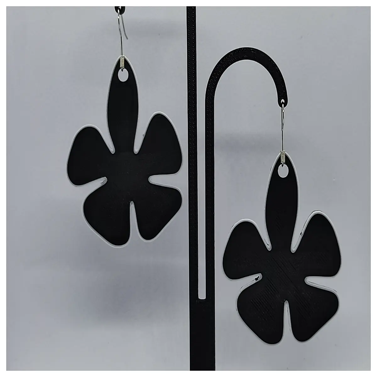 Black Petal Earrings Women s Elegant Decoration Jewelry Petal Earrings Black Earrings Party Gift Festival Gift