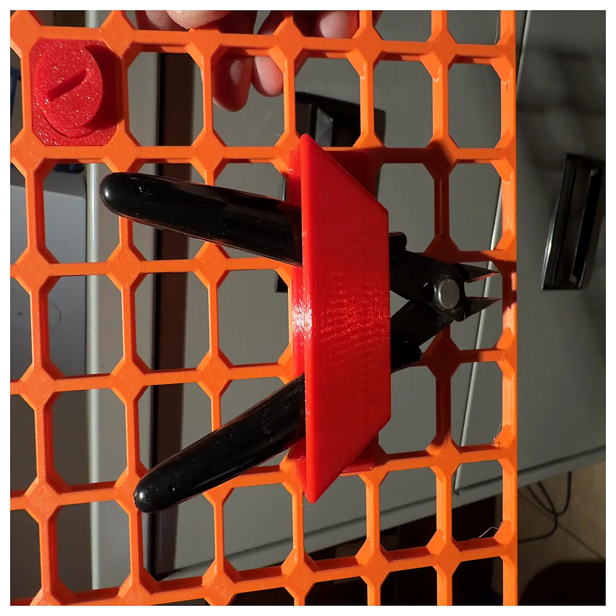 open grid pliers holder organizer rack for workshop tools storage