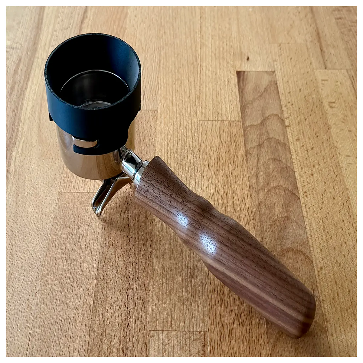 51mm coffee dosing funnel with scale precision espresso portafilter measuring cup for single and double shots