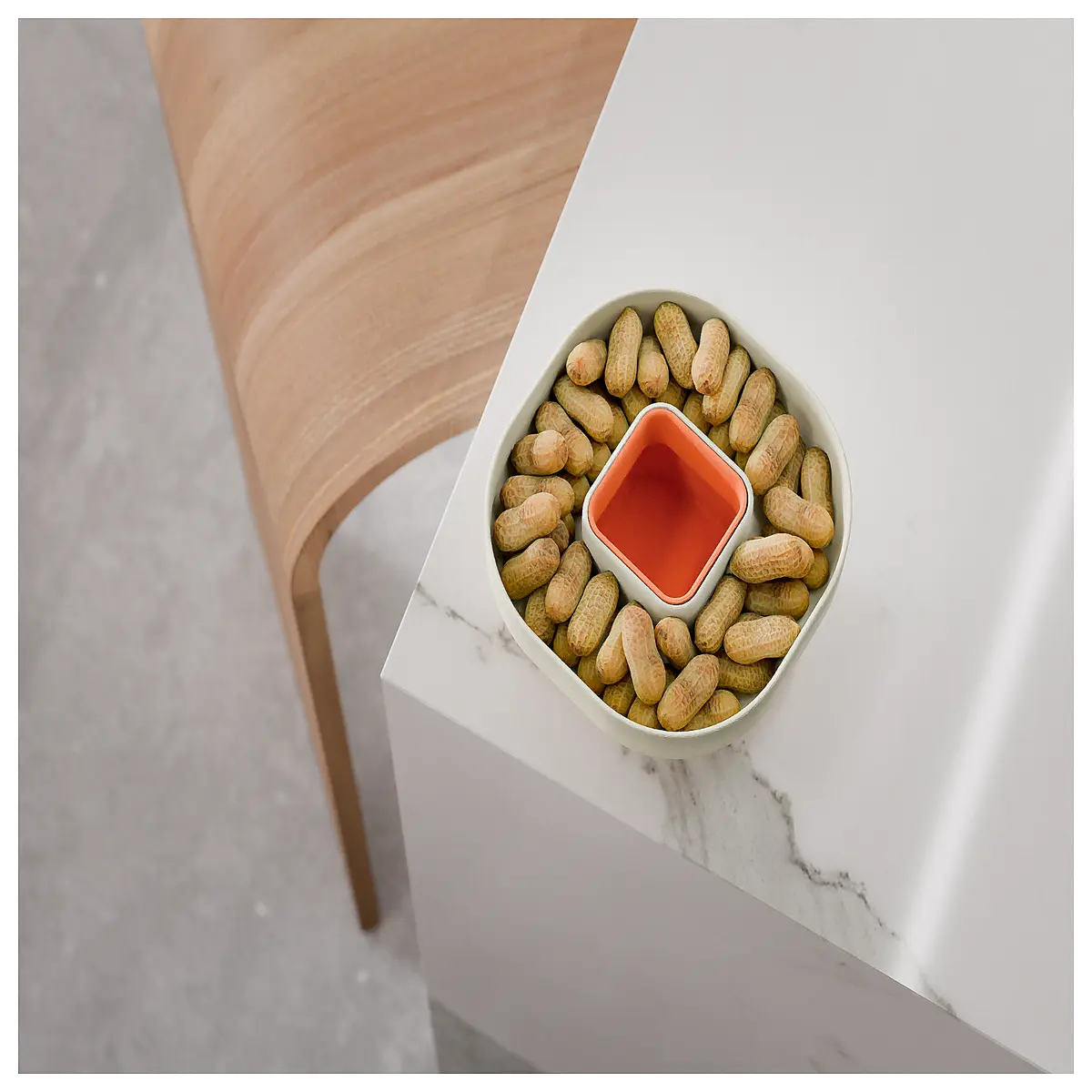 Pet Bowl with Built in Waste Disposal Auto Cleaning Reduces Odor Suitable for Cats Dogs Feeding Accessories Pet Supplies