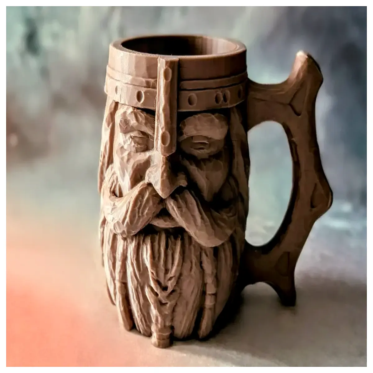 mug stainless steel beer stein nordic men duty handle coffee cup