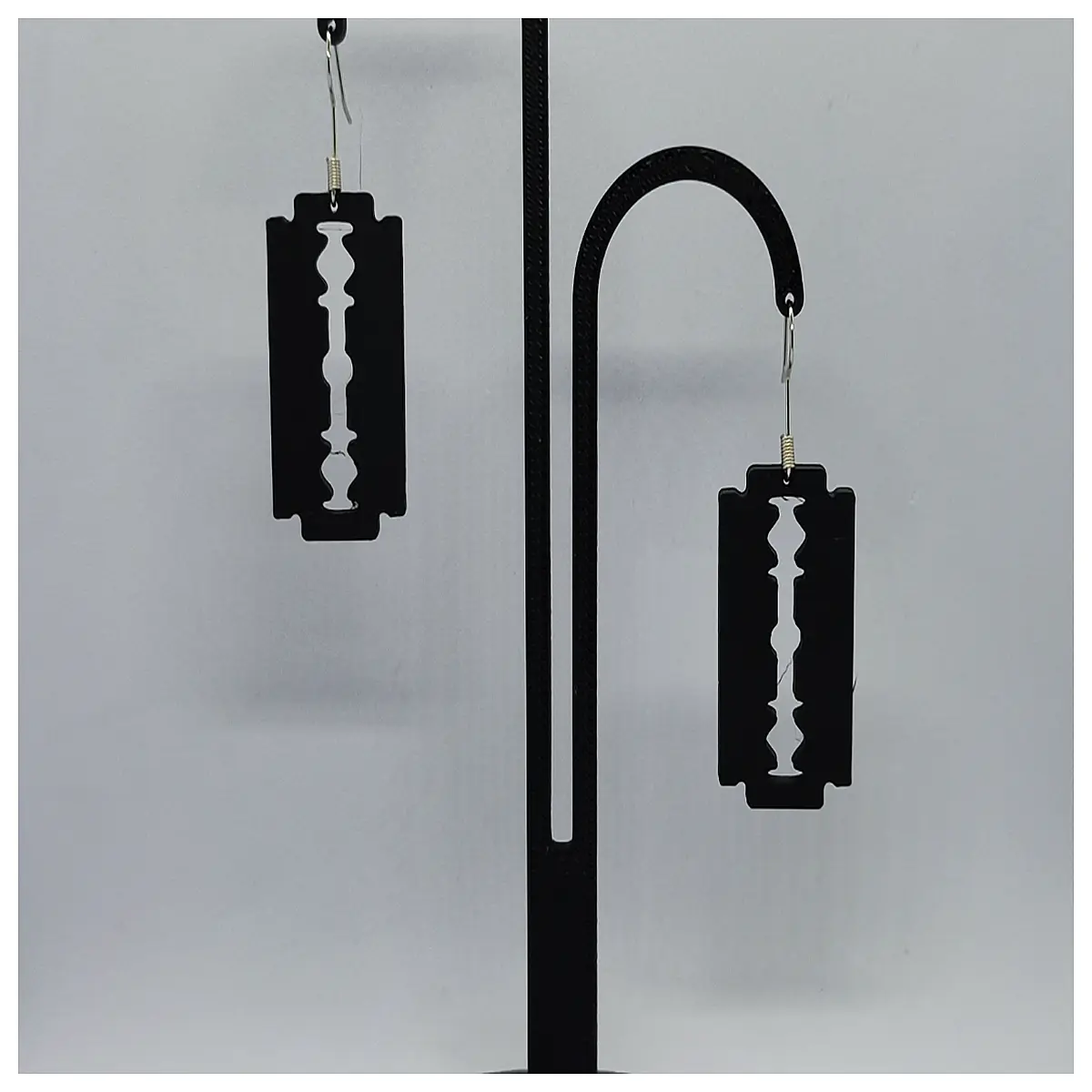 Rebel Edge Earrings Women s Style Black Trend Personality Decoration Hip Hop Earrings Girls Gift