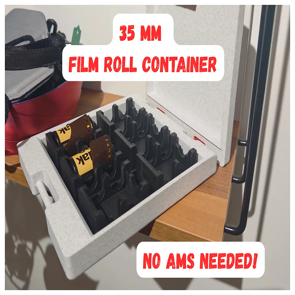 Film Storage Box Film Reels Organizer Photography Accessory Film Protector Case Roll Film Box Film Storage Container