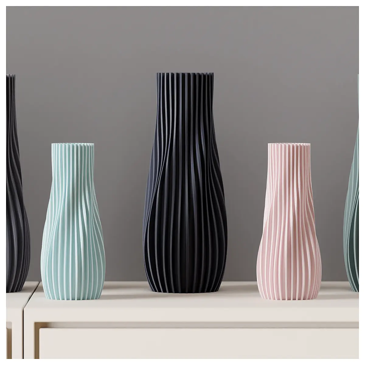 Modern Fluid Sculpture Vase Decorative Art Indoor Statue Home Decor Ceramic Vase New Home Gift