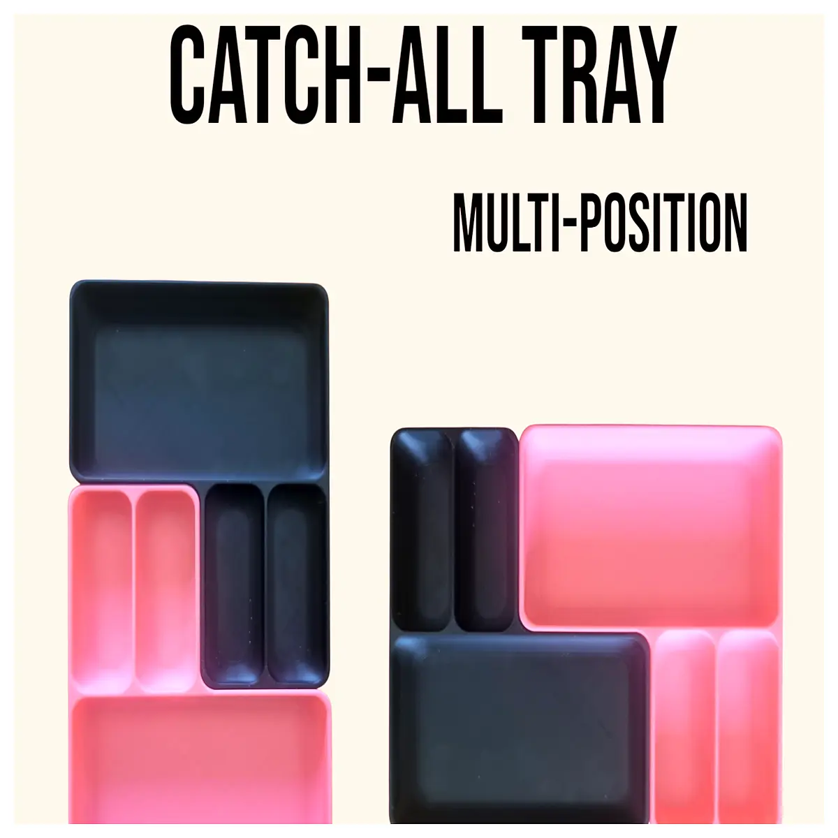 duty utility tray with handles multi purpose storage bin organizer for garage workshop kitchen supplies durable plastic carrying caddy