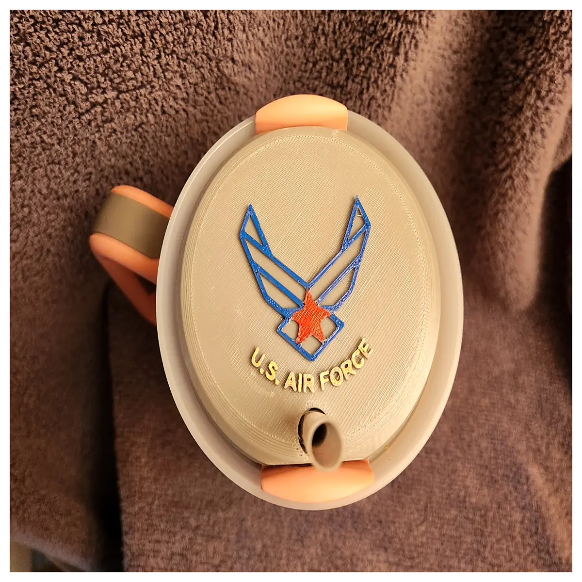 40oz Air Force Travel Cup Lid Military Insulated Cup Cover Heat Retention Leakproof Outdoor Sports Accessory