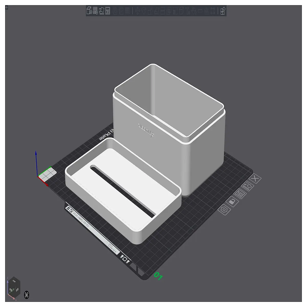 yu7 magnetic tissue box holder printed car vent mount phone organizer