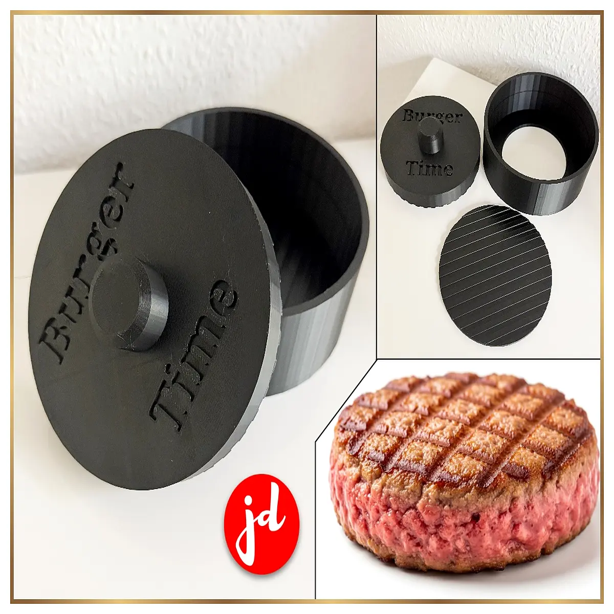 burger press maker tool stainless steel patty shaper for homemade smash burgers