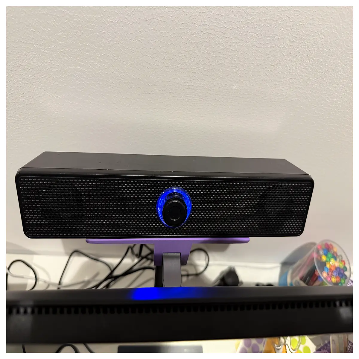 A27U Monitor Back Sound Bar Holder Conceal Long Soundbar Display Sound Accessories Desk Sound Mount