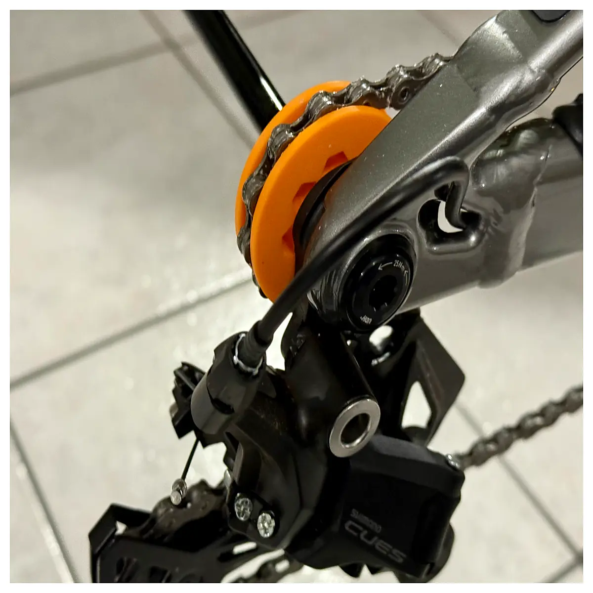 Mountain Bike Axle Through Chain Guide Set Cycling Accessory Chain Guard Axle Sleeve Chain Tool Enhance Riding Performance