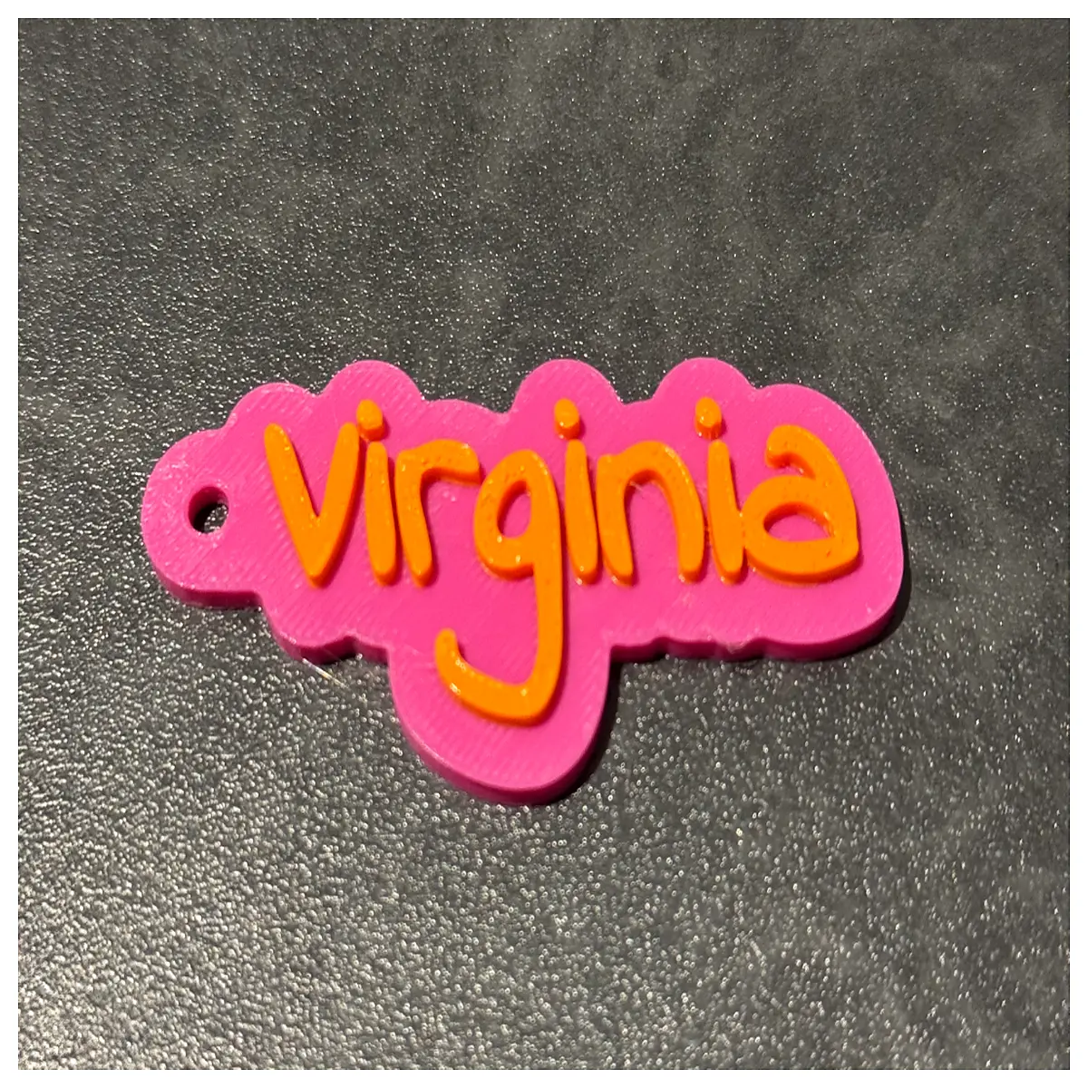 Virginia Keychain Keyring Charm Car Keychains Memorial Gift Keyring Decoration Accessory
