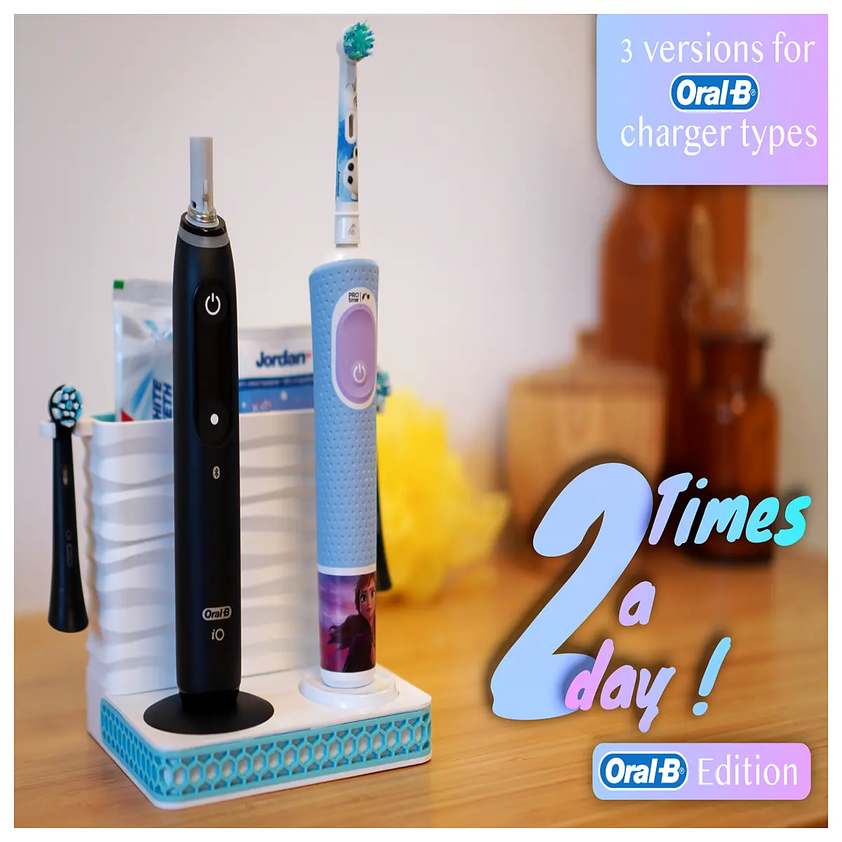 oral b toothbrush holder wave pattern design bathroom organizer accessories storage