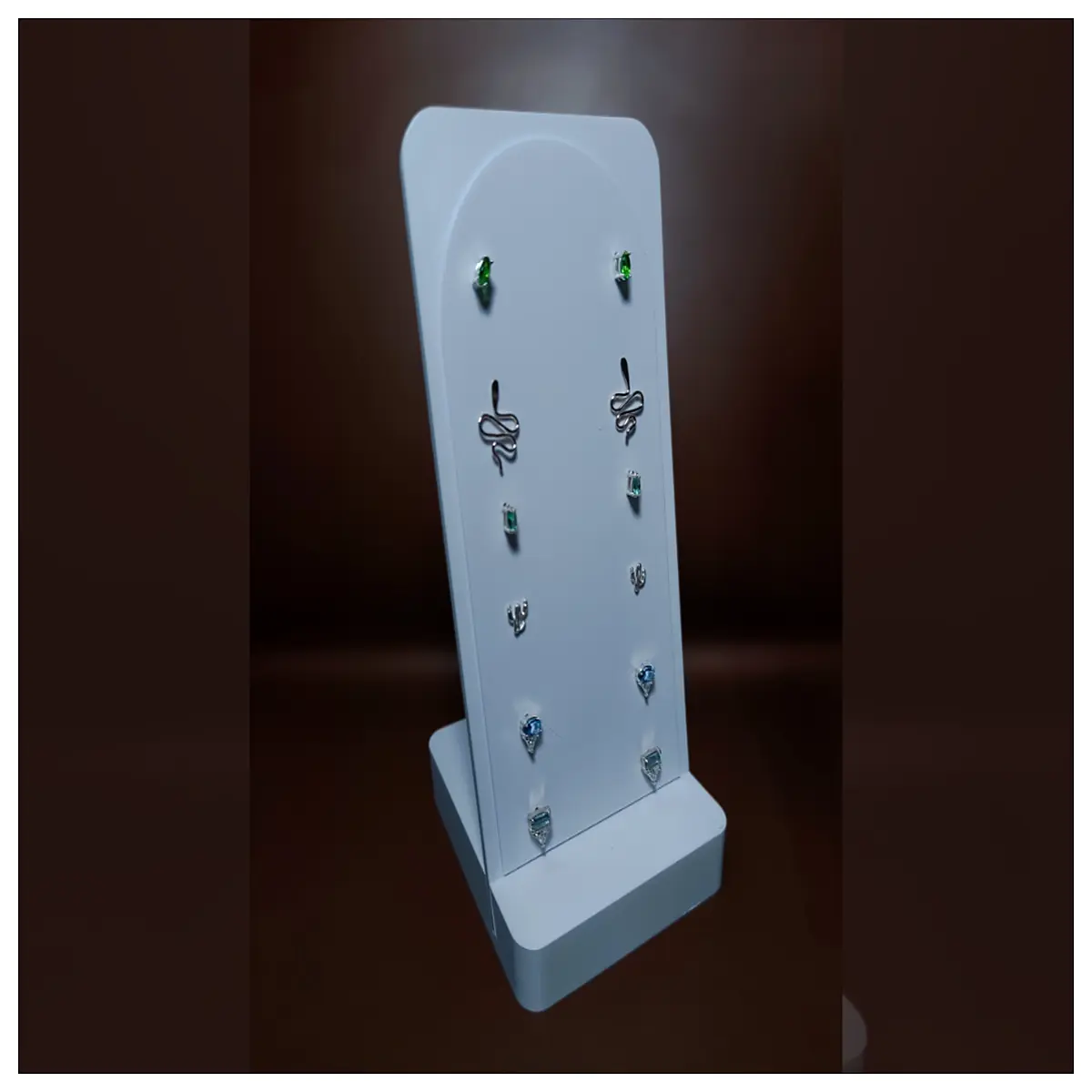 Earring Display Stand Jewelry Display Rack Tabletop Display Holder Hoop Earring Stand Display Fixture Jewelry Showcase