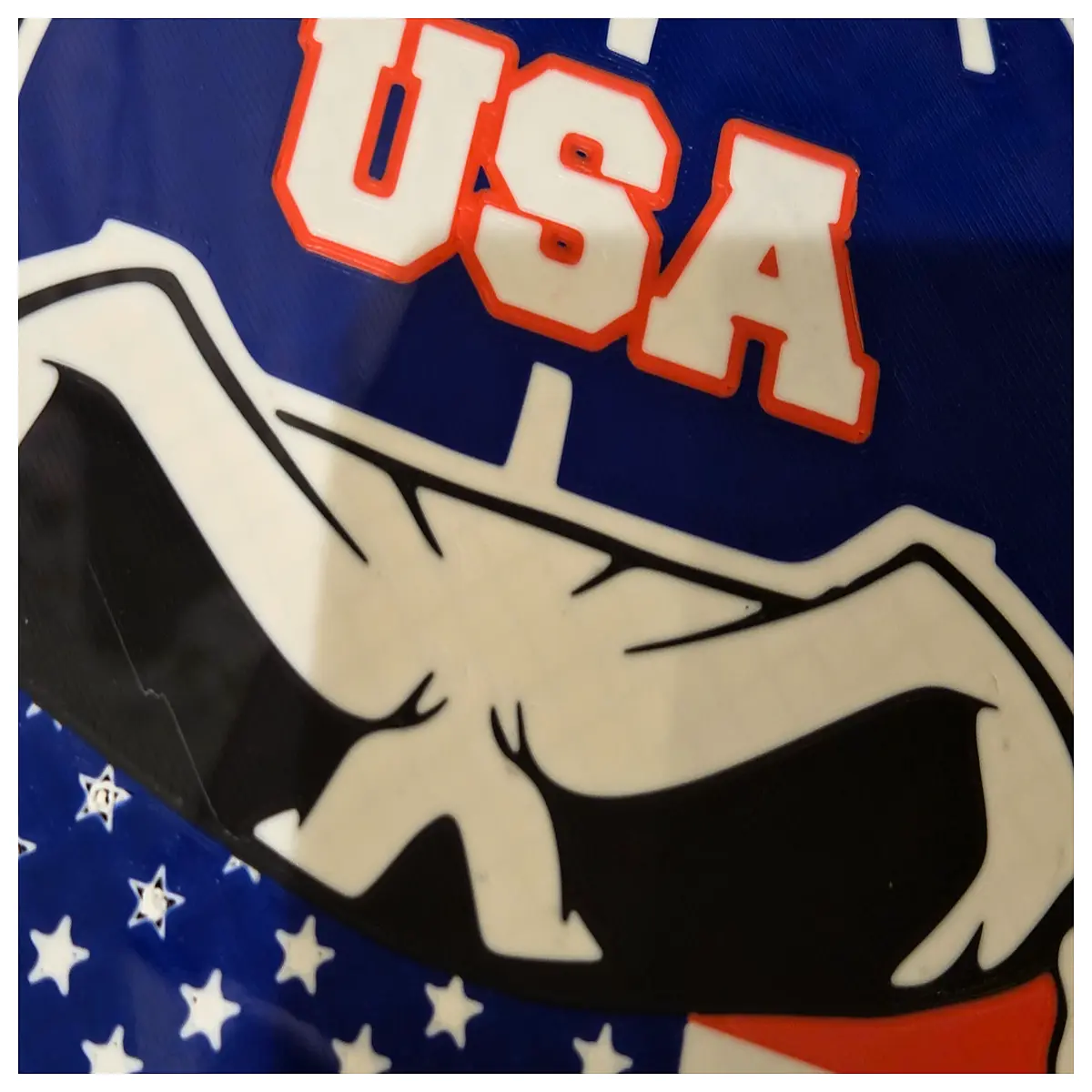 American Flag Skull Decor Halloween Prop Skeleton Ornament Festive Decoration Party Accessory Skull Decoration