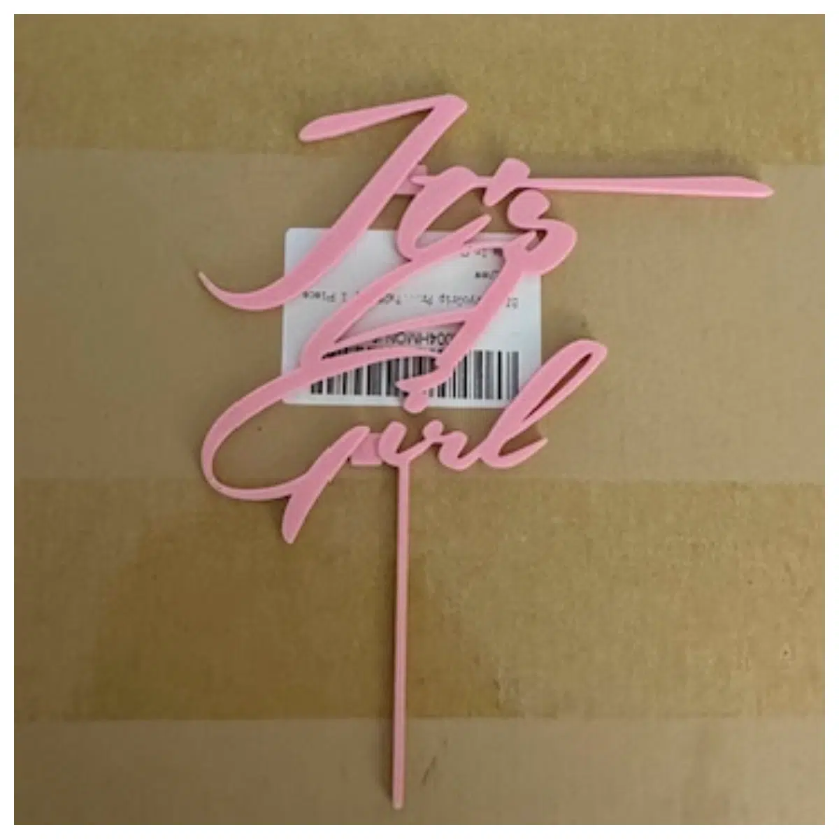 Baby Girl Cake Topper Celebrate Little One s Birthday Cute Cartoon Design Party Decoration Accessory Ideal Gift