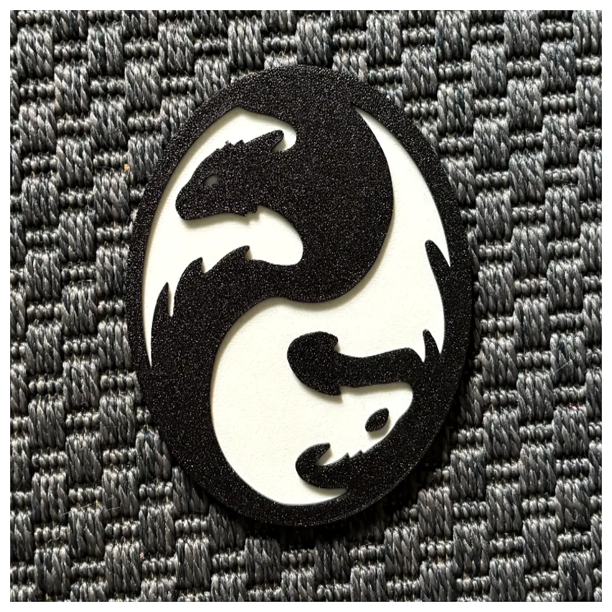 yin yang dragon badge enamel pin metal lapel accessory for bags coats jackets