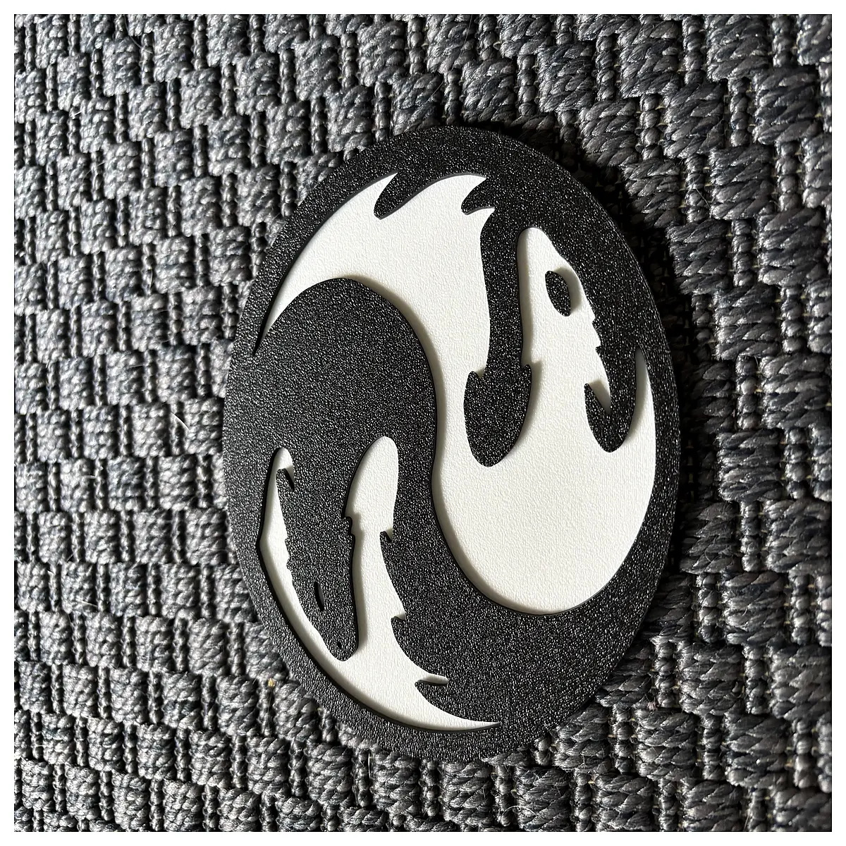 yin yang dragon badge enamel pin metal lapel accessory for bags coats jackets