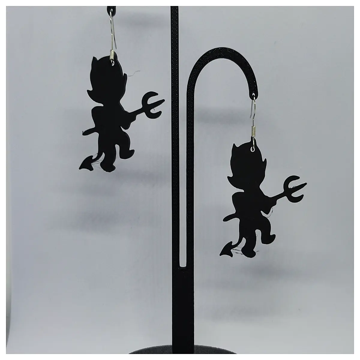 spooky devil earrings for halloween party cosplay costume jewelry punk gothic accessories