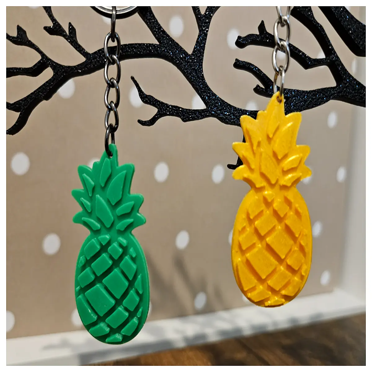 Pineapple Keychain Fun Tropical Charm Pineapple Decor Creative Birthday Gift Student Gift Phone Accessory