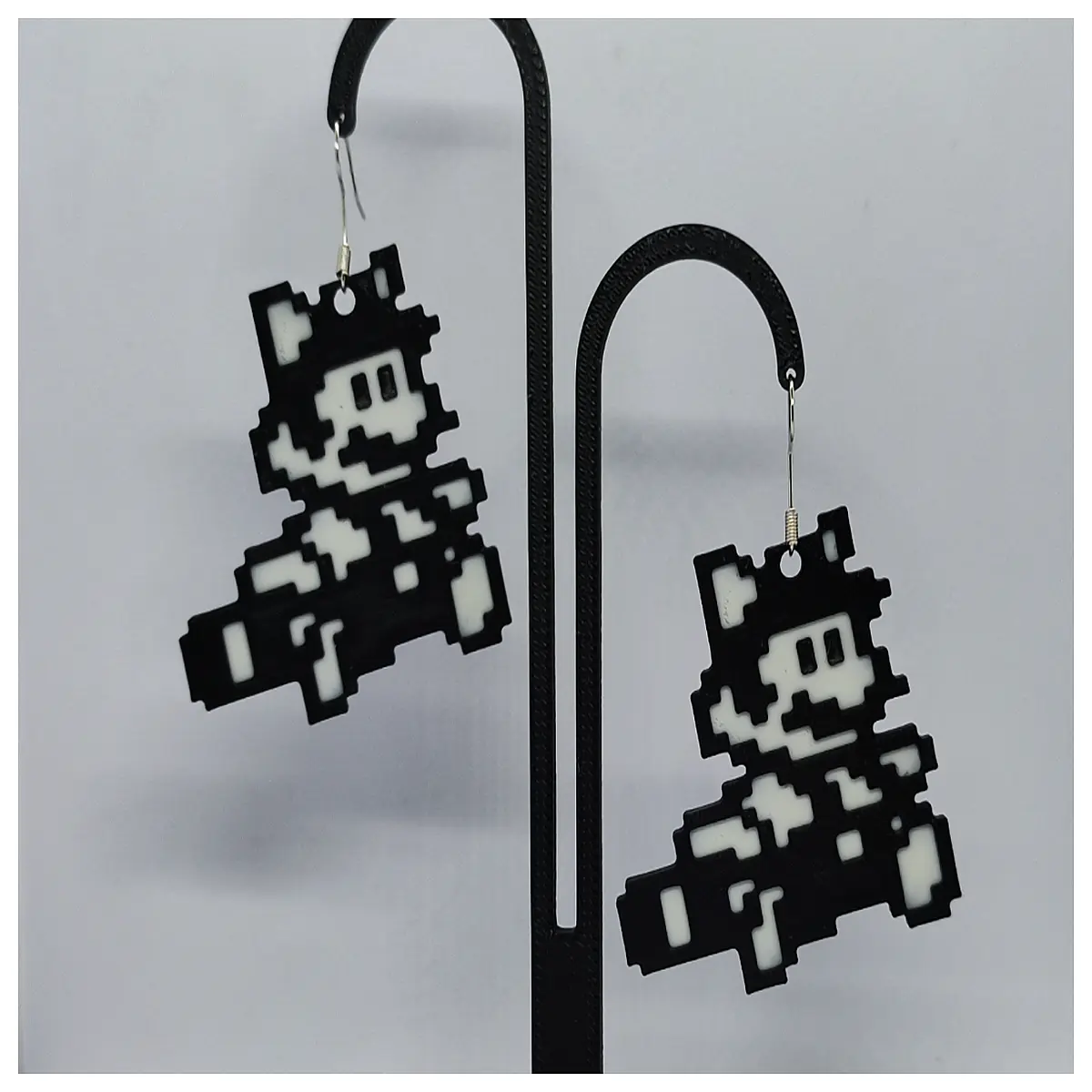 8 Bit Legend Earrings Retro Pixel Game Earring Accessories 8 bit Gaming Charm Novelty Ear Studs