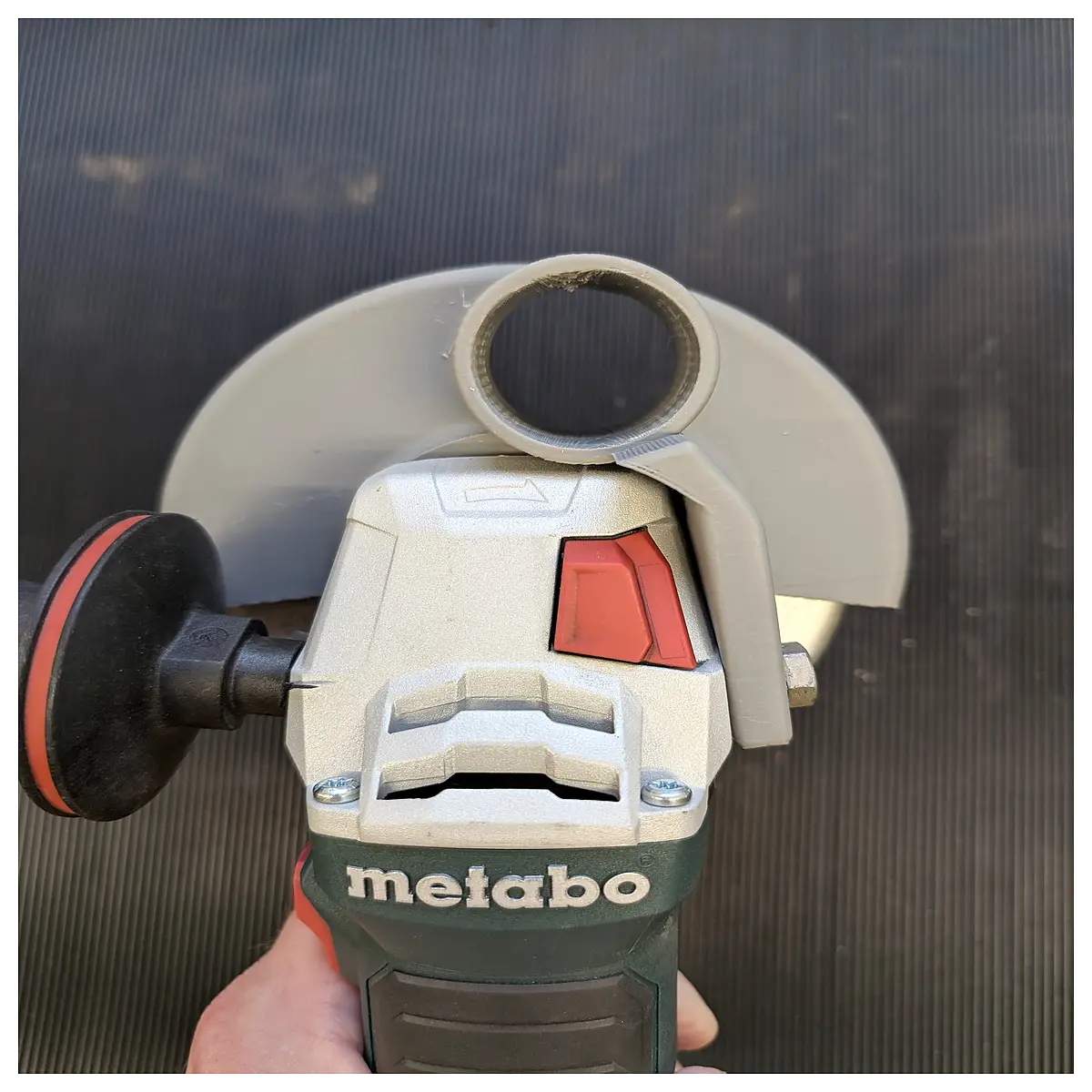 metabo angle grinder extraction hood adapter compatible with vacuum cleaner for dry cutting grinding accessories