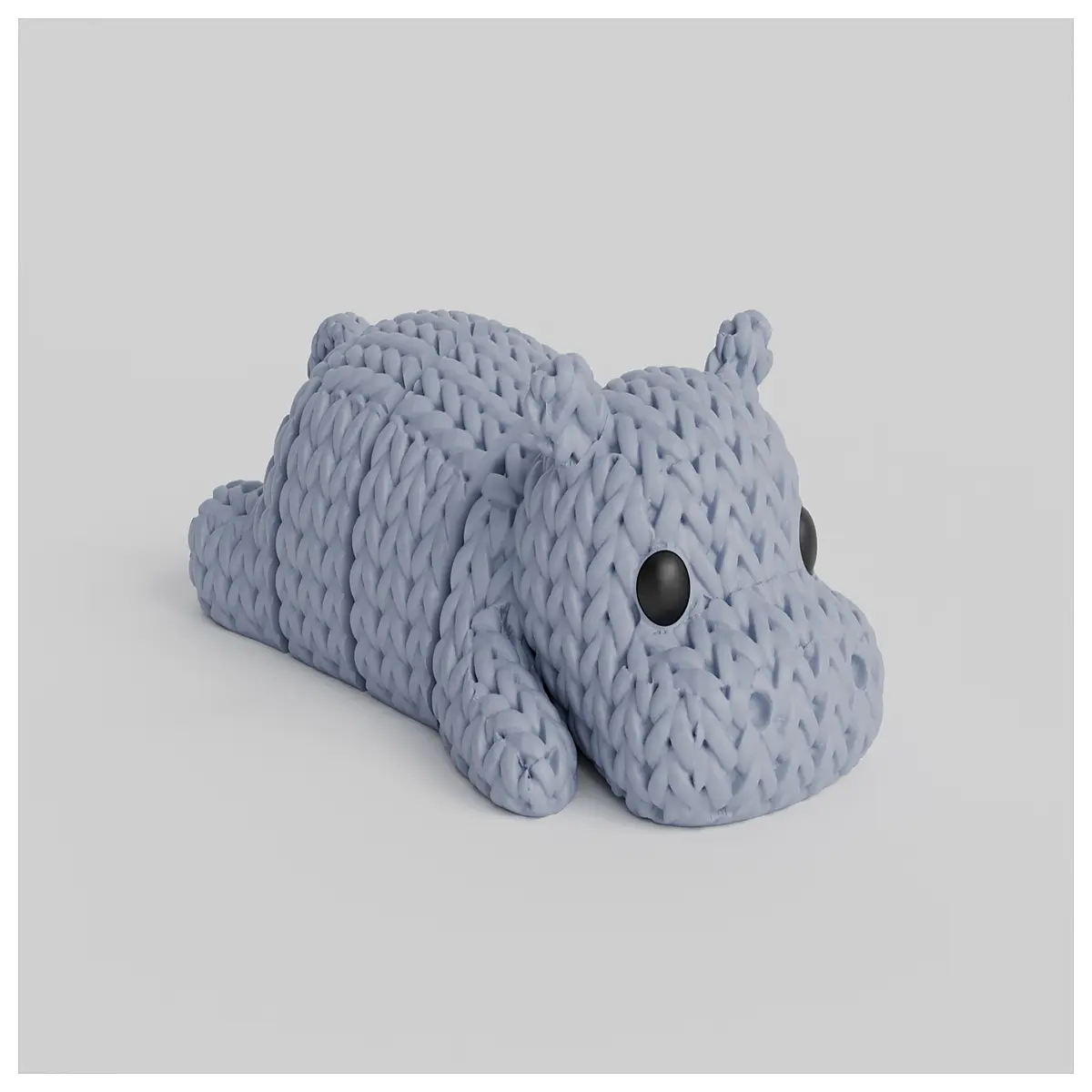 Moving Joint Plush Hippo Infant Early Education Soft Comfort Interactive Play Toddler Toy Kids