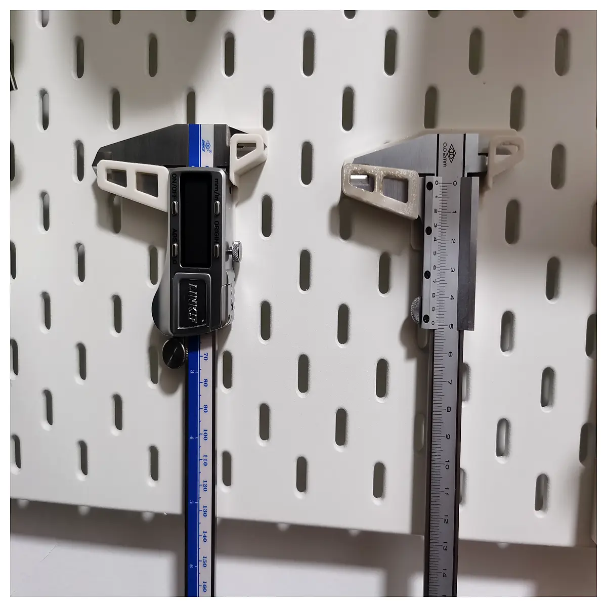 caliper holder rack storage organizer for workshop tools