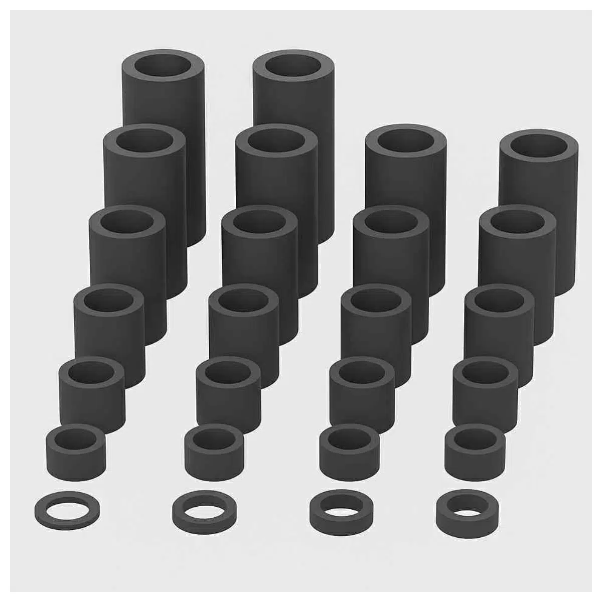 m8 nylon spacer standoff tube 1 25mm length pcb mounting heat insulator for electronics projects
